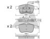AISIN BPFI-1033 Brake Pad Set, disc brake